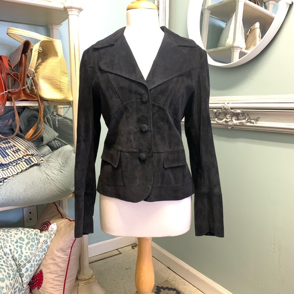 MARGARET GODFREY LEATHER SUEDE JACKET NWOT - Picture 2 of 6